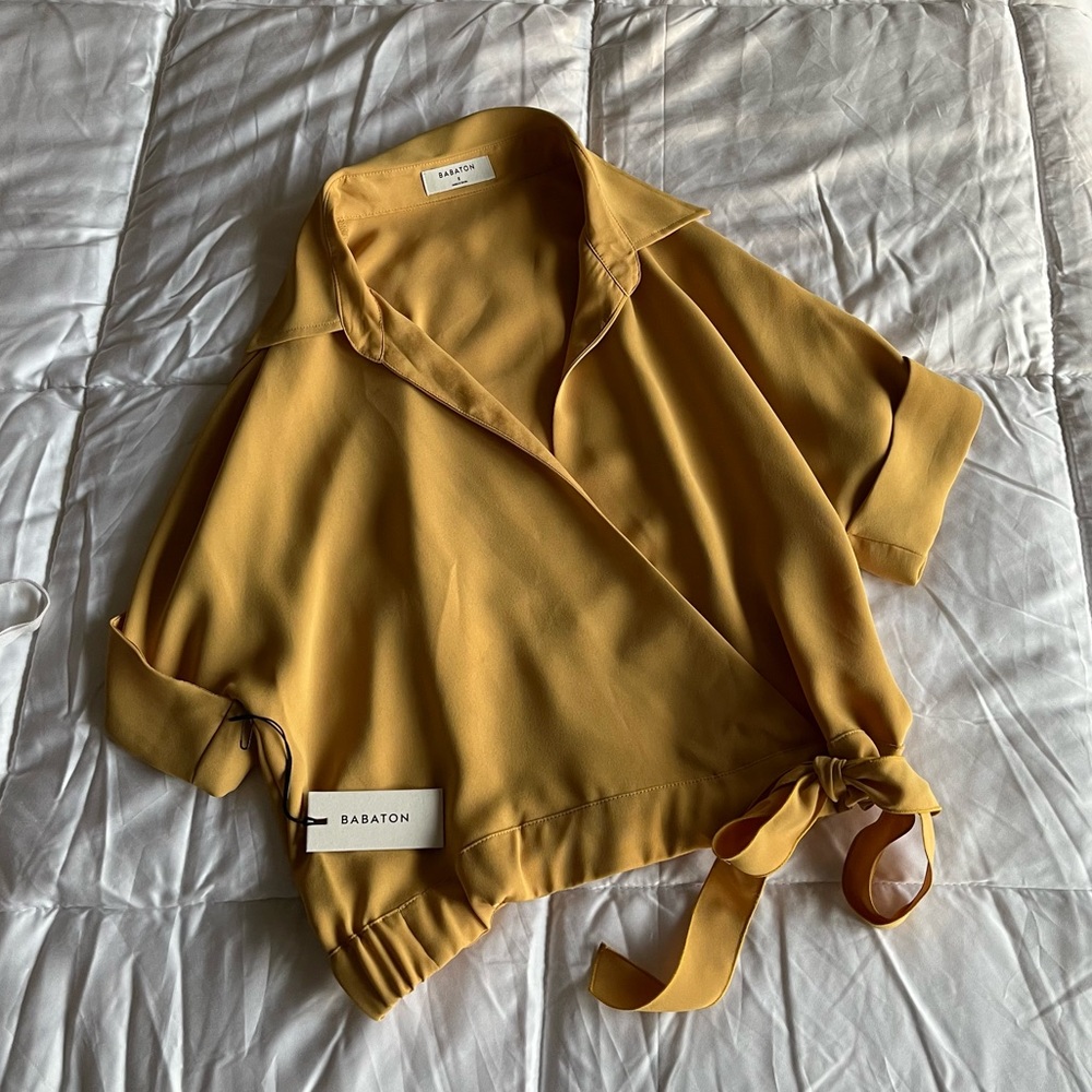 Aritzia Wrap Blouse (NEW)
